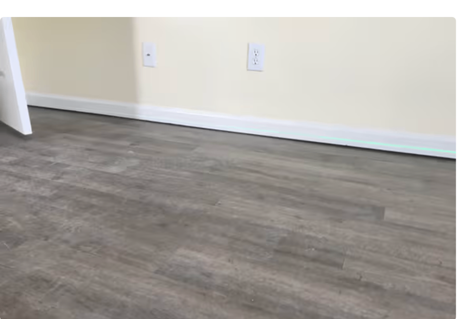 Level, finished flooring after foundation and floor repair work