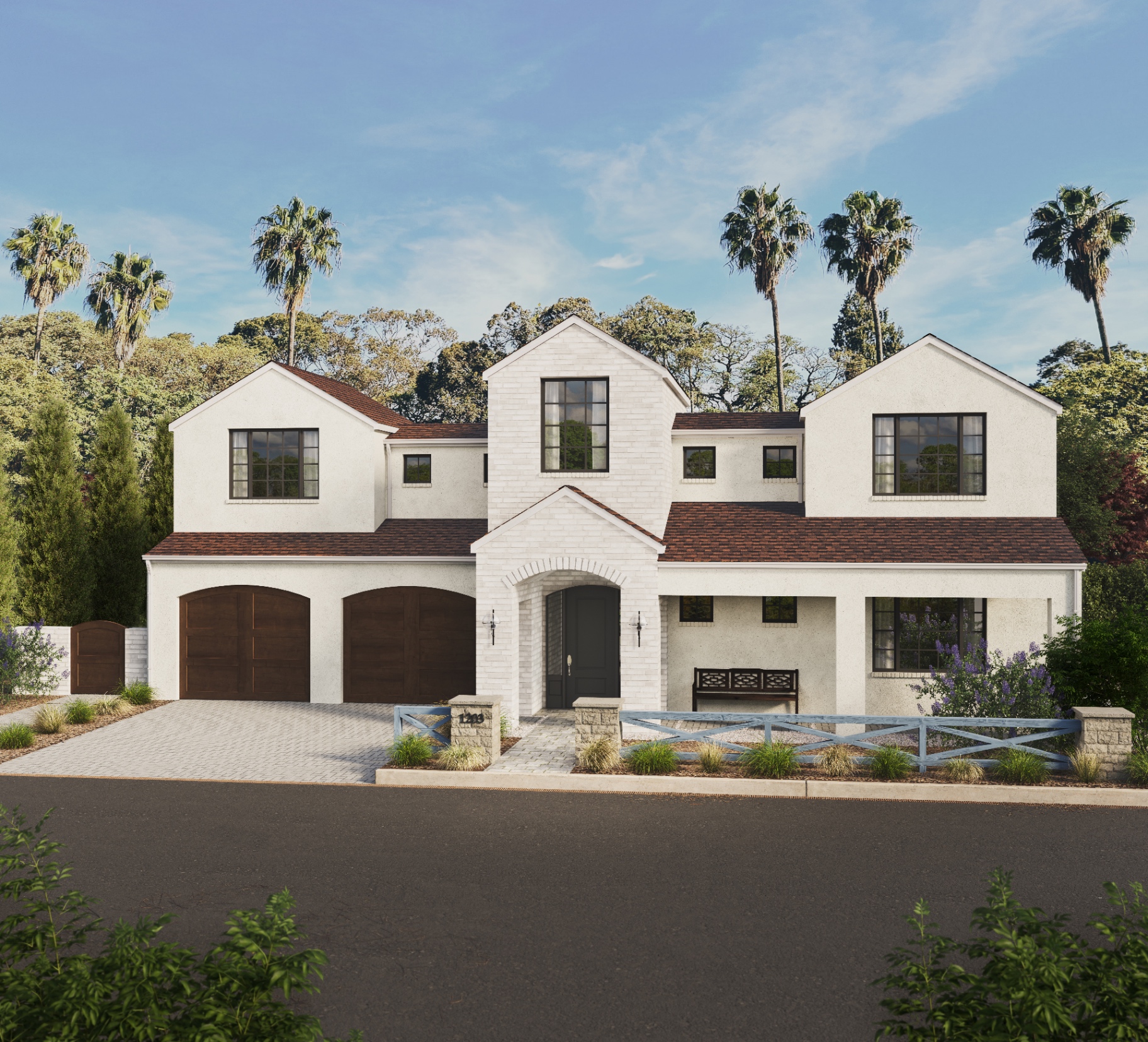 Wide view of an Eagle-installed Hickory shingle roof